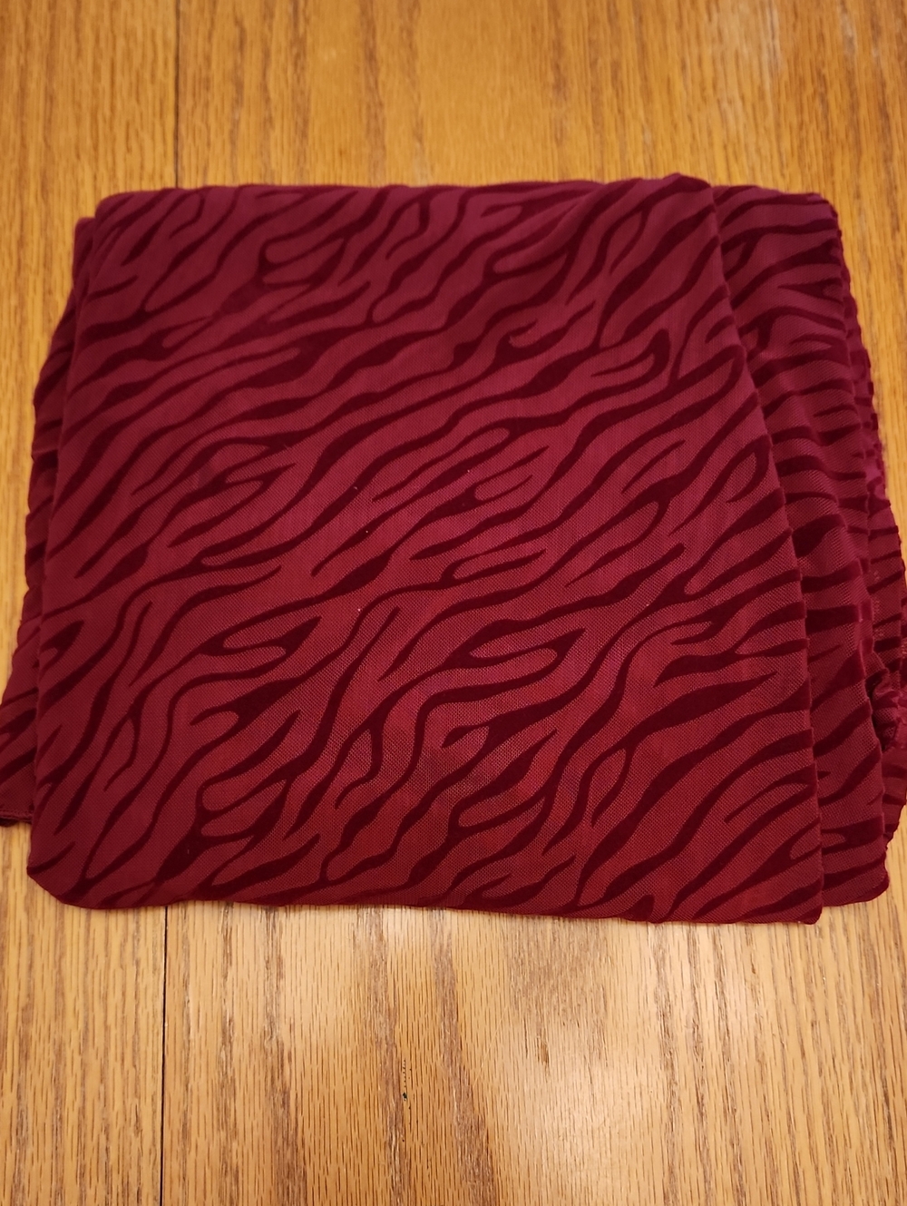 Madden NYC Women's Red Zebra-Print Velevet Slip Dress - Picture 16 of 16